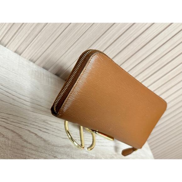 PRADA Saffiano Leather Zip Around Long Wallet in Brown - Picture 10 of 16